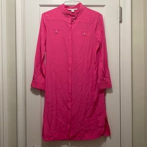 Diane von Furstenberg hot pink dress